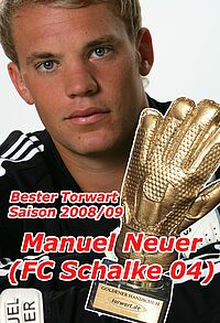 <div class=bu>Manuel Neuer gewinnt zum 2. Mal den Goldenen Handschuh (Foto Firo)</div>