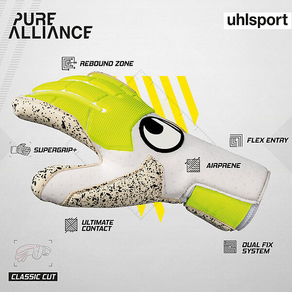 uhlsport Pure Alliance Handschuh-Technologien