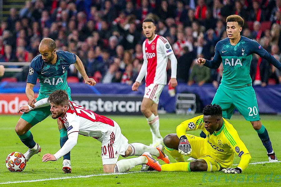 Champions League Halbfinale Ruckspiel Ajax Amsterdam Tottenham Hotspurs Torhuter Andre Onana Und Hugo Lloris Torwartanalysen Fotostrecken Highlights Und Statistiken Ajax Amsterdam Tottenham Hotspurs 2 3